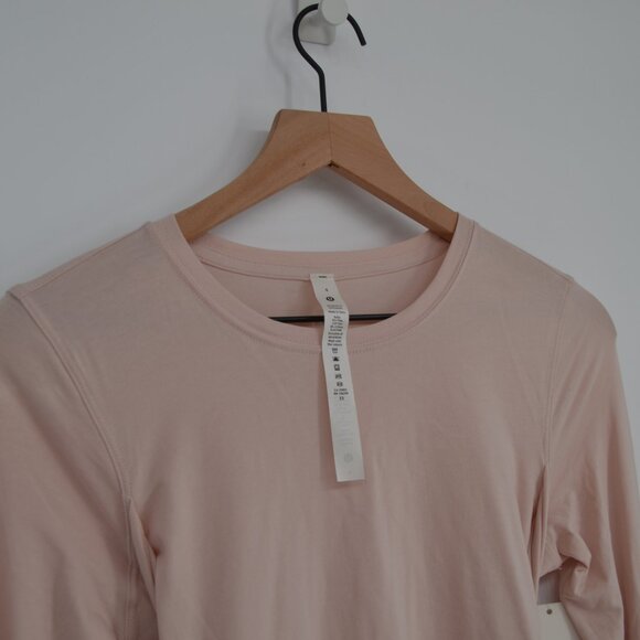 NEW Lululemon Gather and Grow Long Sleeve Top Feather Pink Wraparound Waist 4 - Picture 5 of 8